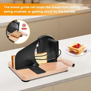 Classic Adjustable Bread Slicer for Uniform Slices - Bread Slicer for Homemade Bread - Stainless Steel Blade Sourdough Cutter