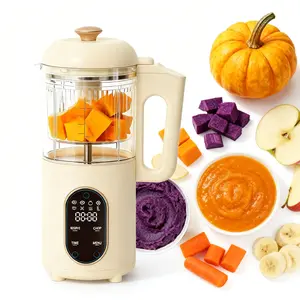 Baby Food Maker with Steam Basket, One Step Baby Food Processor Steamer Puree Blender, Auto Cooking& Grinding,Baby Food Puree Maker with Self Cleans