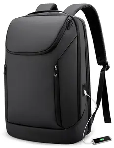 Business Smart Backpack Waterproof fit 15.6 Inch Laptop Backpack with USB Charging Port,Travel Durable Backpack Black