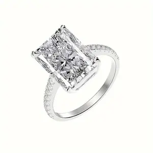 Radiant Cut Moissanite Engagement Ring