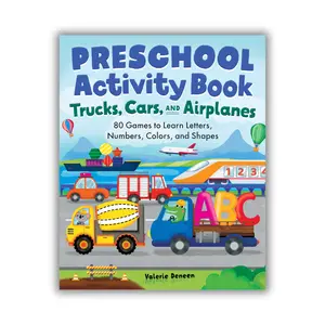 Preschool Activity Book: Trucks, Cars & Airplanes – 80 Learning Games for Ages 3–5