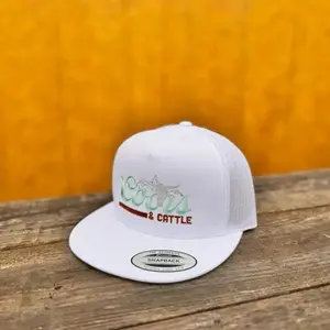 COORS and Cattle SnapBack Hat for Men - Trucker Hat with Embroidered Design, Adjustable Snapback Closure, Durable Yupoong Material