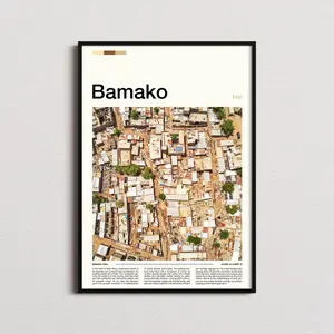 Bamako Print Bamako Poster Bamako Wall Art Mali Art Print Bamako Photo