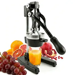 Manual juicer,Cast lron Citrusjuicer,Professional Citrus Juicer Lemon Squeezer, Heavy-Duty Cast lron Hand Press for Fresh Fruit Juice,Commercial Manual Fruit Press Juicer for Pomegranate Orange Juice, Easy-To-Use and Clean