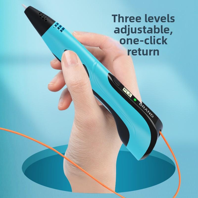 3D Printing Pen with Display Screen, Includes 3D Printer, 3 Beginner Colors Pla Materials, Template Book & Project Guide