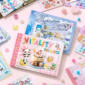 30 Pages Double Sided M5 Cute Sticker Book, ins style DIY planner, decorative material stickers