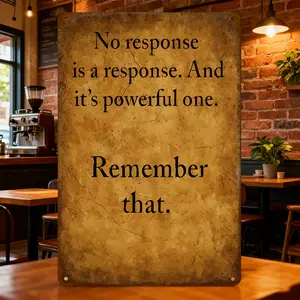 Aluminium Metal Sign, 1Pc 8x12 Inch Philosophical Quote Wall Decoration for Thoughtful Home Decor Enthusiasts