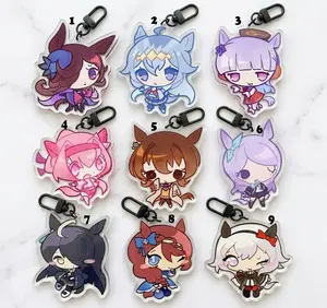 umamusume | pretty derby keychains, uma musume acrylic keychains