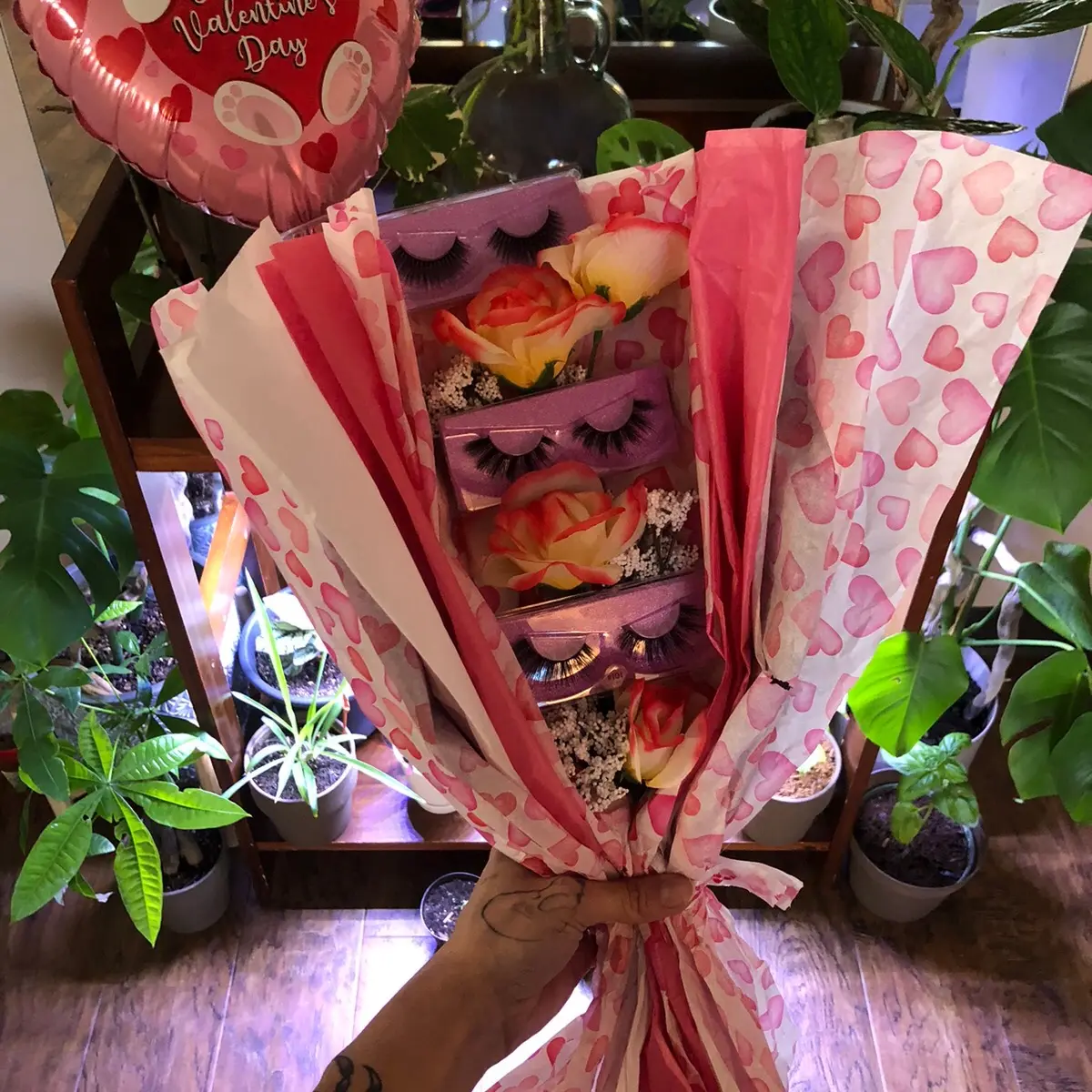 Valentines Day Eyelash Bouquet