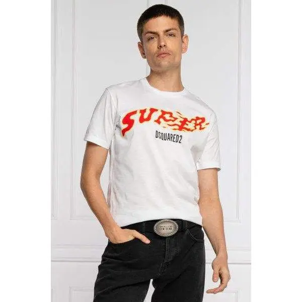 Dsquared² White Cotton T-Shirt
