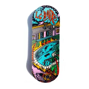 LC BOARDS FINGERBOARDS 98X34 POOL PARTY DECK WITH GRIPTAPE