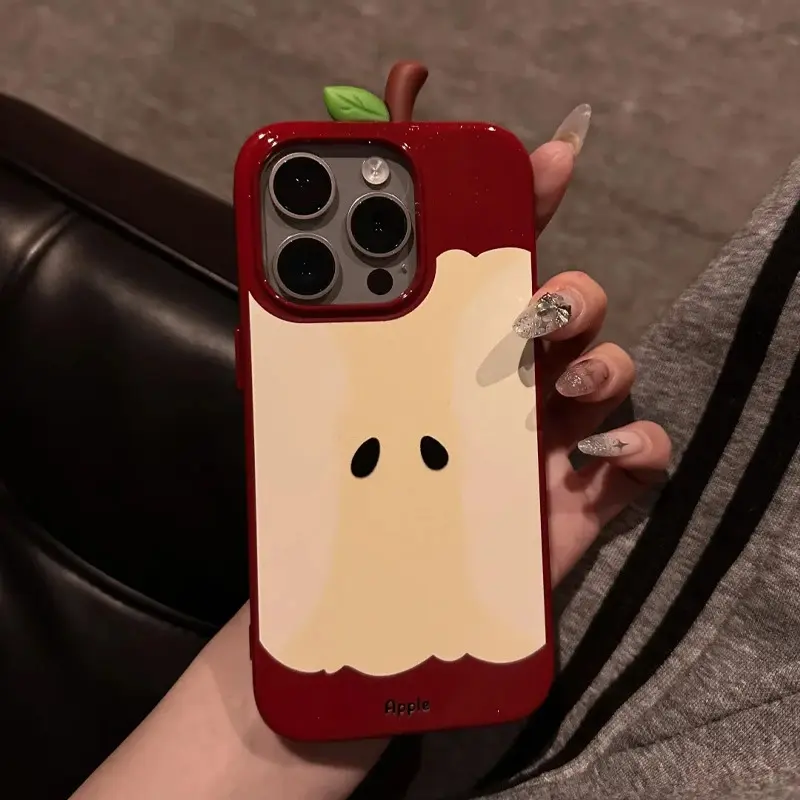 Creative Apple Core Compatible iPhone 16 Case Apple 15 Protective Cover 14 Niche High-End Feel 13 Soft Case 12