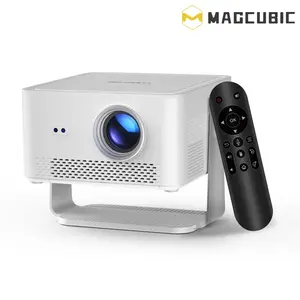 Magcubic HY450Max Multifunctional Wireless Projector 1100ANSI Auto Focus 12W Speaker HDR10+ Android 14.0 Dual WiFi6 BT5.4 Fully Automatic Keystone 1.0:1 Throw Ratio Screen Recognize & Automatic Obstacle Avoidance Home Cinema, Movie, Audio
