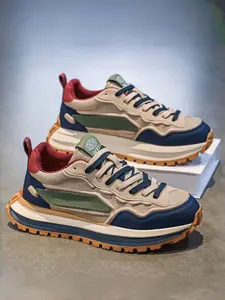 Men's Breathable Casual Sports Shoes, Anti-Slip Soft Sole Sneakers, Trendy Dad Style Shoes, Comfortable Walking Shoes