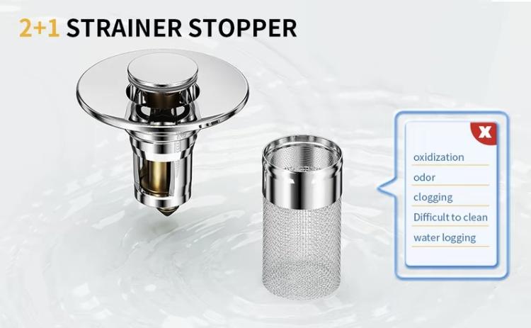 2pcs Bathroom Sink Stopper-Multipurpose Drain Hair Catcher,Portable Shower Drain Hari Stopper,Universal Drain Cover HairFilter for Sink Bathtub Shower