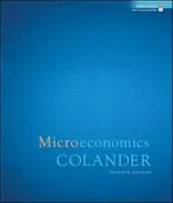 USED Book - Microeconomics by David C. Colander (Paperback) - english