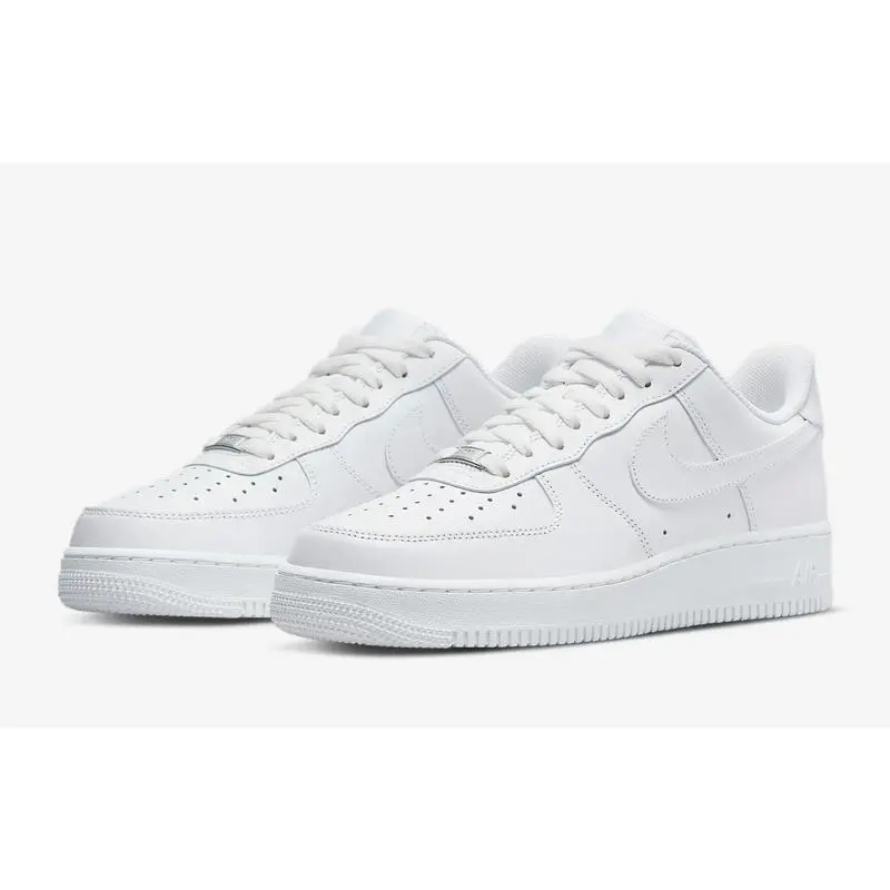 Men's Nike Air Force 1 CW2288-111 "White/White" Sports Sneaker, Fashionable Athletic Casual Footwear