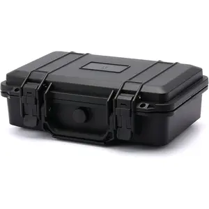 Portable Toolbox with Shockproof Sponge, Waterproof Level IP67, Waterproof Hard Case with Foam Insert, Shockproof Carrying Case, Explosion-Proof Case, 11.6inch Length * 8.3inch Width * 3.9inch Height