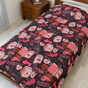 Spicy Book Blanket | Romantasy Bedding | Book Gifts for Dark Romance, Spicy Romance, and Morally Gray Book Lovers