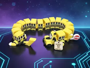 Articulated School Bus 3D-Printed Collectible for Adults Mechanical Design Desk Accent Lifelike Bend Tactile Feel Decor Novelty Item