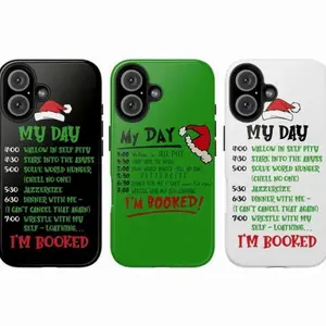 G-Grlnch-h My Day phone case, holiday theme, Suitable for iPhone 17-11 Pro Max/Plus and  Samsung Galaxy S23-25. Holiday gift.