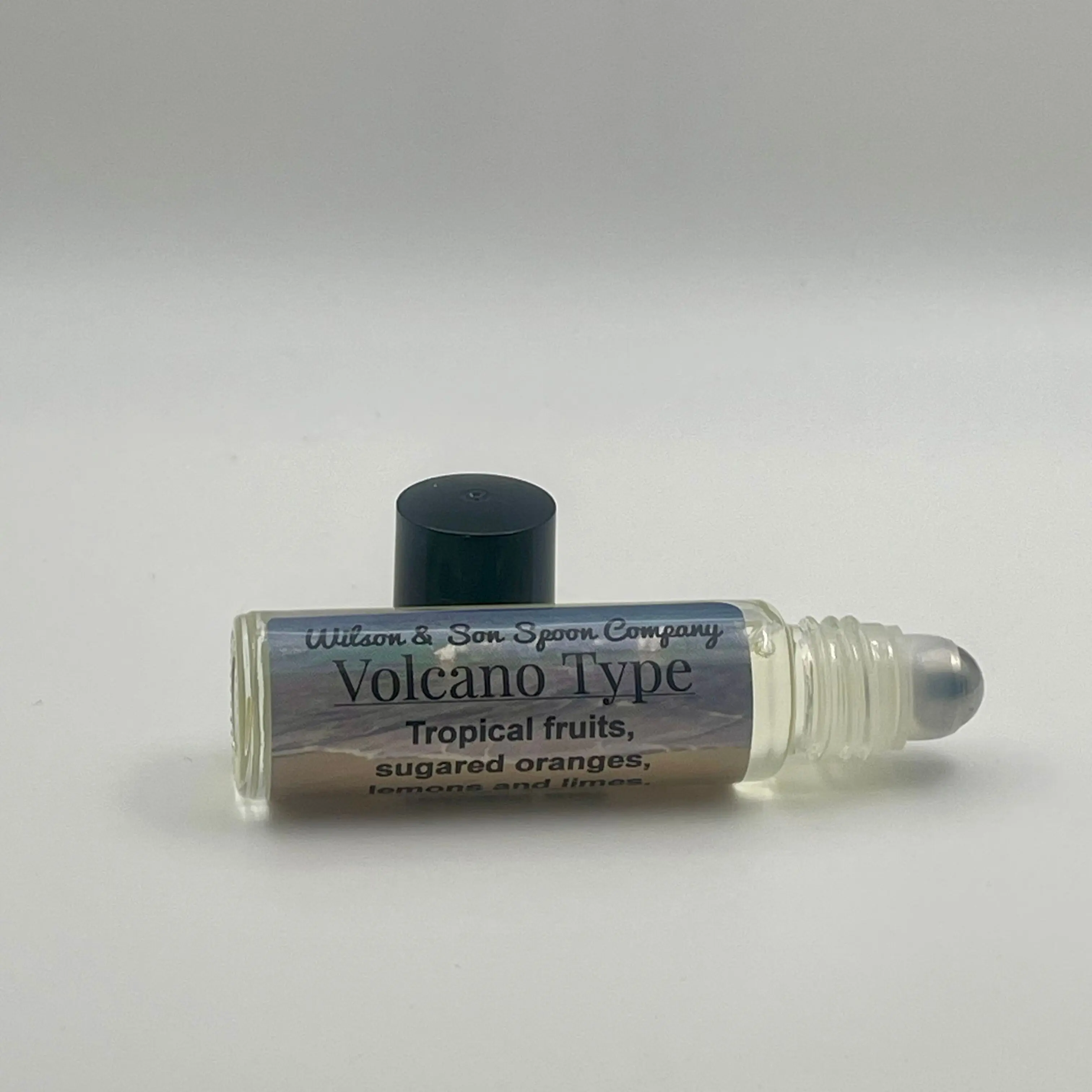 Wilson & Son Spoon Company Volcano Type Citrus Fruity Fragrance Roll-On Body Oil - 10 ml, Tropical Fruit-Sugar-Citrus Blend, Orange-Scented Oil, Bath & Body Care Gift, Oil Body Oils