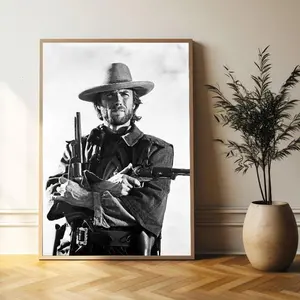[Sale off up to 65%] [No frame, Free Ship] Clint Eastwood Print The outlaw Josey Wales 1975 Poster Premium Quality Print Room Decor Home Decor Wall Art (No Frame)