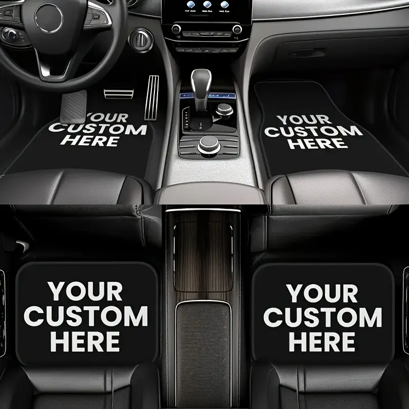 Custom DIY Car Floor Mats, Universal Custom Printed 4pcs Car Mats, Protect Your Vehicle with Custom Printed Car Mats, Custom Printed Universal Car Mats from Your Design, A Fine Gift for Friends