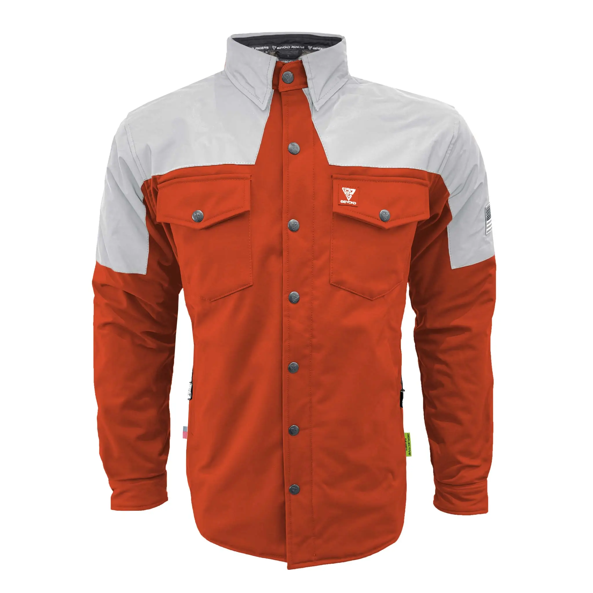 SoftShell Reflective Orange Eclipse Winter Jacket for Men