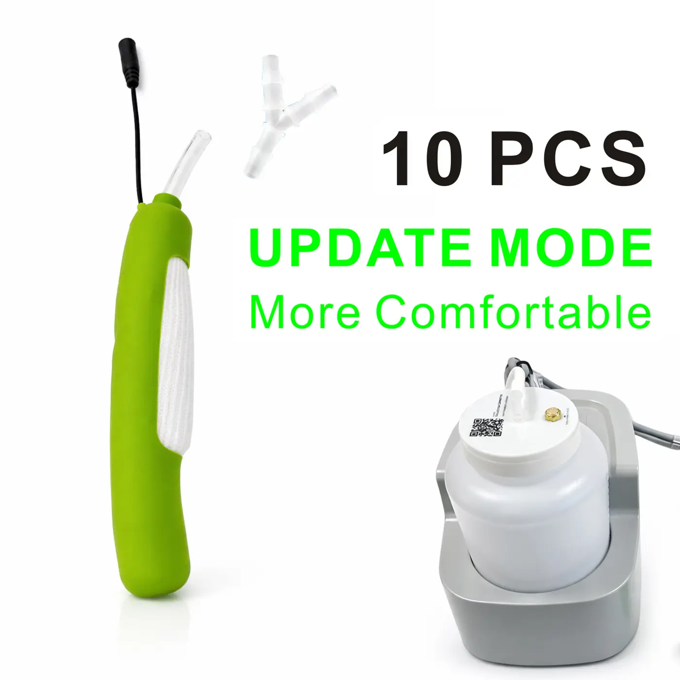 HOOMSOINS Female External Catheter Replacement for Urine Collection System, -10 Pack Soft,Incontinence Care, Zero Side Leakage