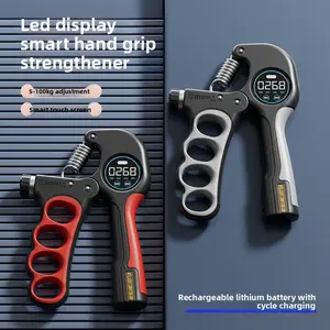 Grip hand force adjustable LCD electronic counting hand strength trainer finger training grip overhand