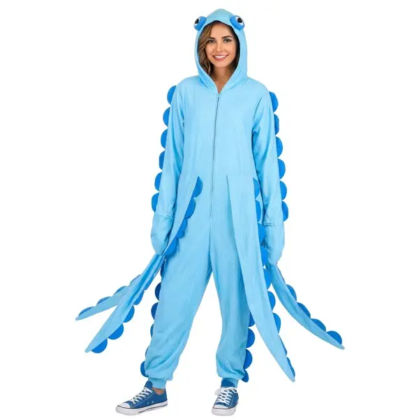 Adult Cozy Octopus Costume Onesie