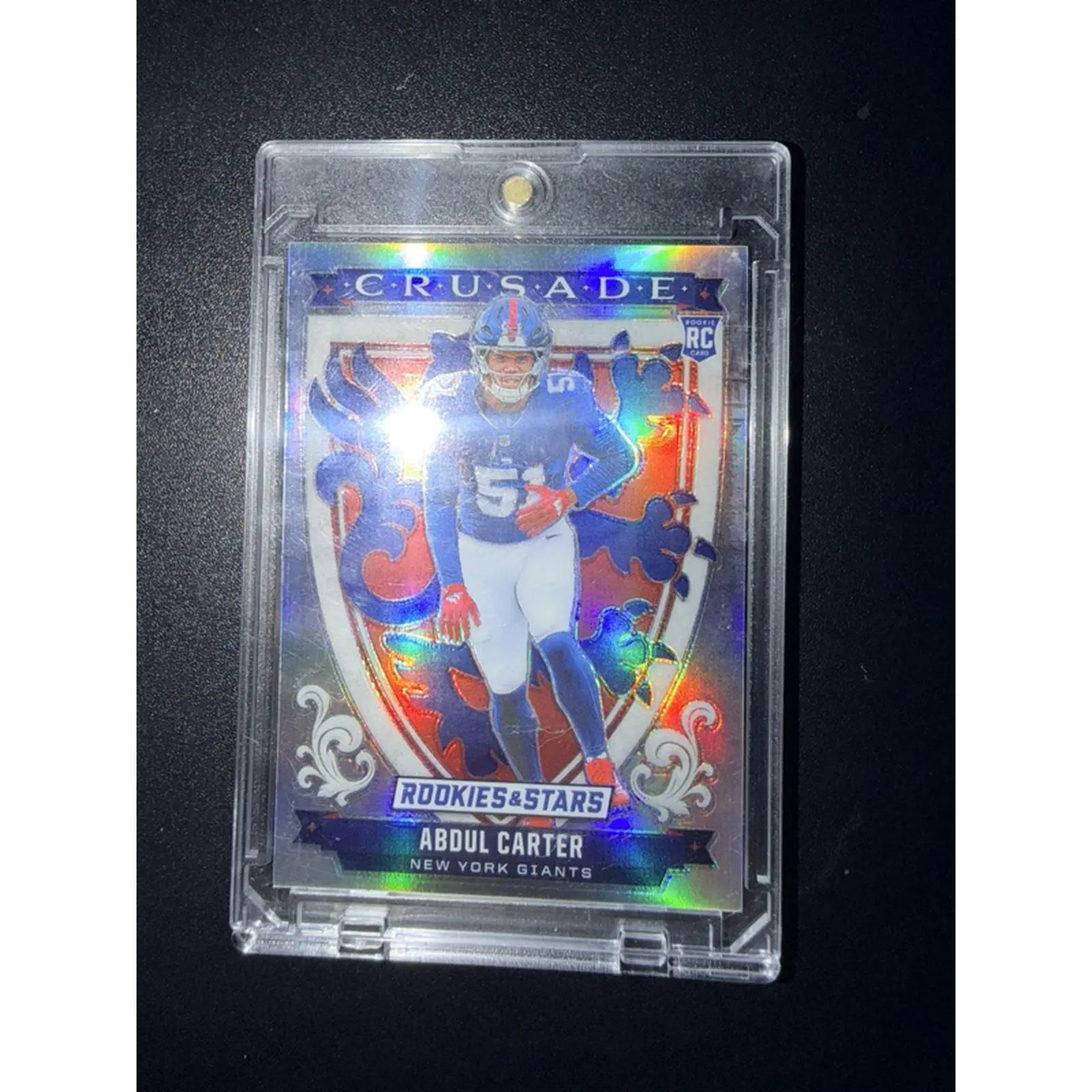 Crusade Rookies & Stars Abdul Carter New York Giants RC Trading Card Collectible Sports Memorabilia