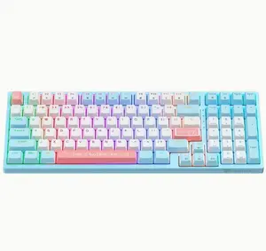 ONIKUMA G38 Mechanical Keyboard With Matte Key Caps LED Backlit Wired USB 98 Keys Gamer For PC Laptop Mechanical Keyboards