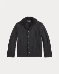 RRL Fleece-Collar Quilted Jersey Jacket