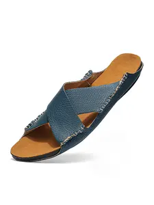 Men's Slippers Summer Thick Sole Beach Sandals Casual Fashion Flip Flops Breathable Non Slip