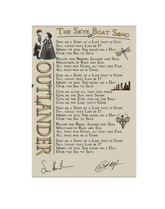 Outlander The Skye Boat Song Sassenach Jaime and Claire Fridge Magnet - 202 Decor Magnetic Metal Gift