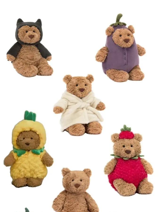 Jellycat Bartholomew Bear Pumpkin Stuffed Animal – Adorable Plush Gift with Dust Bag, Collector & New Born Gift