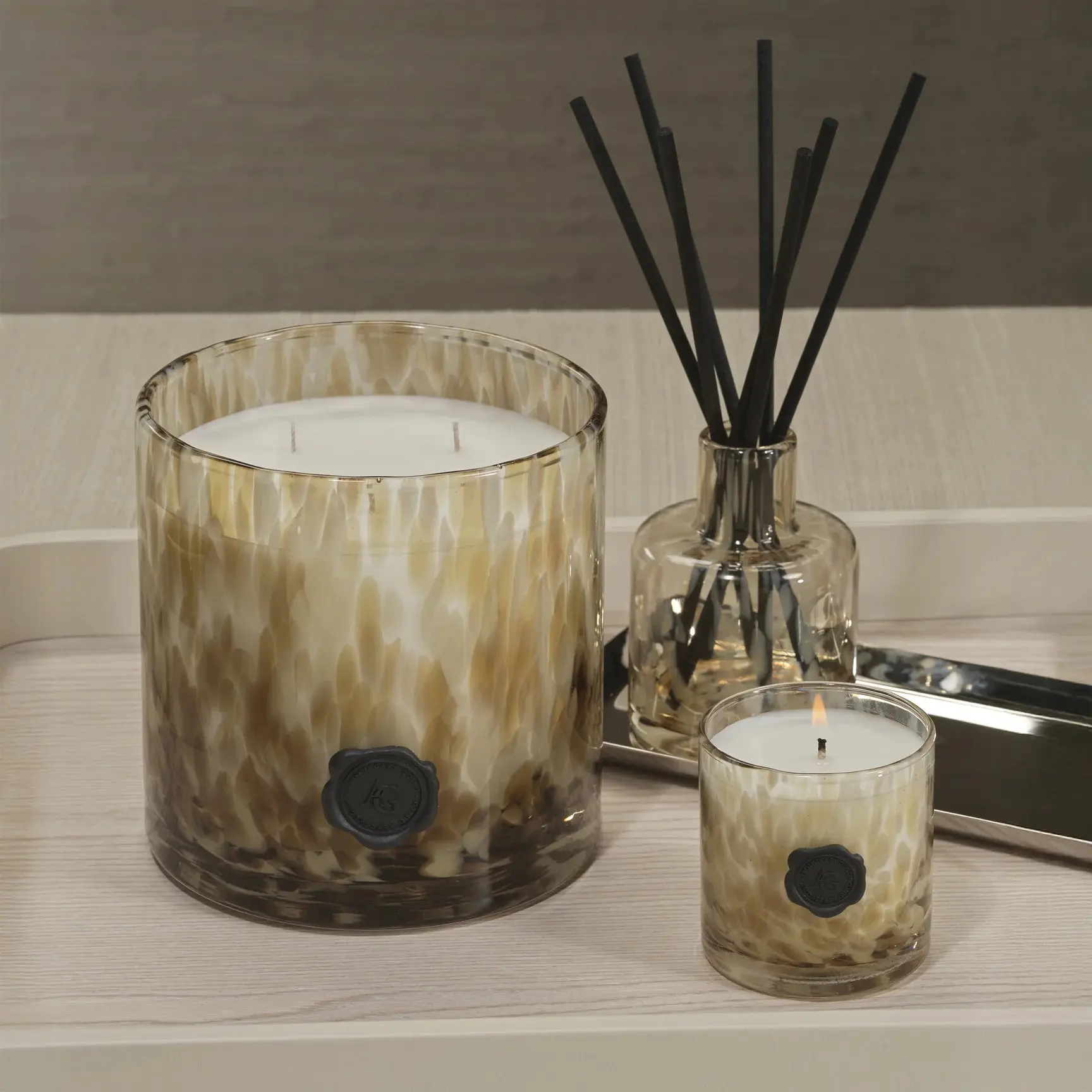 Apothecary Guild Opal Glass Reed Diffuser - Javanese Vetiver