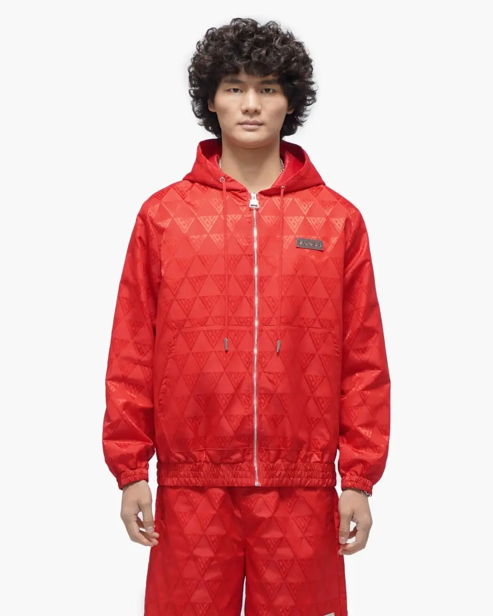 Monogram 2.0 Red Windbreaker Jacket