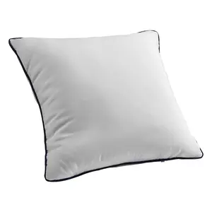 VEVOR 20 x 20 in Throw Pillow Inserts, Set of 2, Firm and Fluffy Decorative Down Alternative Pillows with Polyester Fiber, Square White Cushion with Zipper, for Indoor Bed Couch Sofa and Living RoomSummervibes