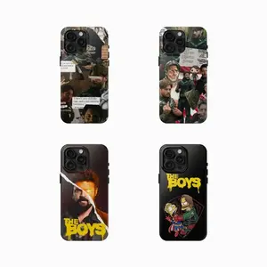 The Boys Superhero Satire TV Series Cinematic Vought International Fan Merch Art Tough Case for iPhone 17 Pro Max 16 Air 15 Plus 14 13 12 11 Mini Satire Hero Aesthetic Heavy Duty Armor Cover Snap