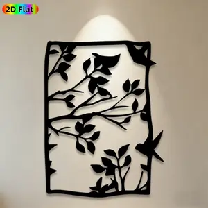 1pc Twig & Leaf Metal Wall Art, Natural Twig & Leaf Statue Mural, Ideal Gift for Christmas, New Year, Nature Decor Enthusiasts, Rust-Resistant Metal Wall Decor Wall Sculptures, Perfect for Garden Fence & Living Room Wall, Charming Outdoor & Indoor Decor