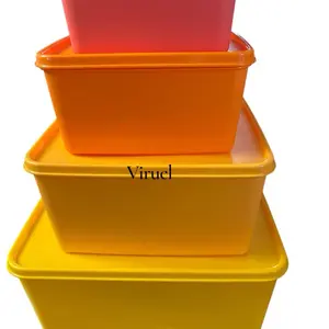 KeepTabs Set  4p-c  Capacity   500ml /1.2L /2.5 L /5Lin  color Yellow Tones for Organizing Kitchen Utensils