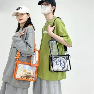 PVC Crossbody Bag For Women, Transparent Jelly Bag,Trendy PVC Transparent Shoulder Crossbody Bag
