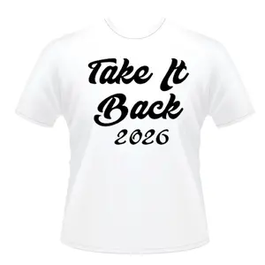 The SMART Co. White T-Shirt "Take It Back 2026" Graphic Design Top Tees Crewneck Comfort Casual