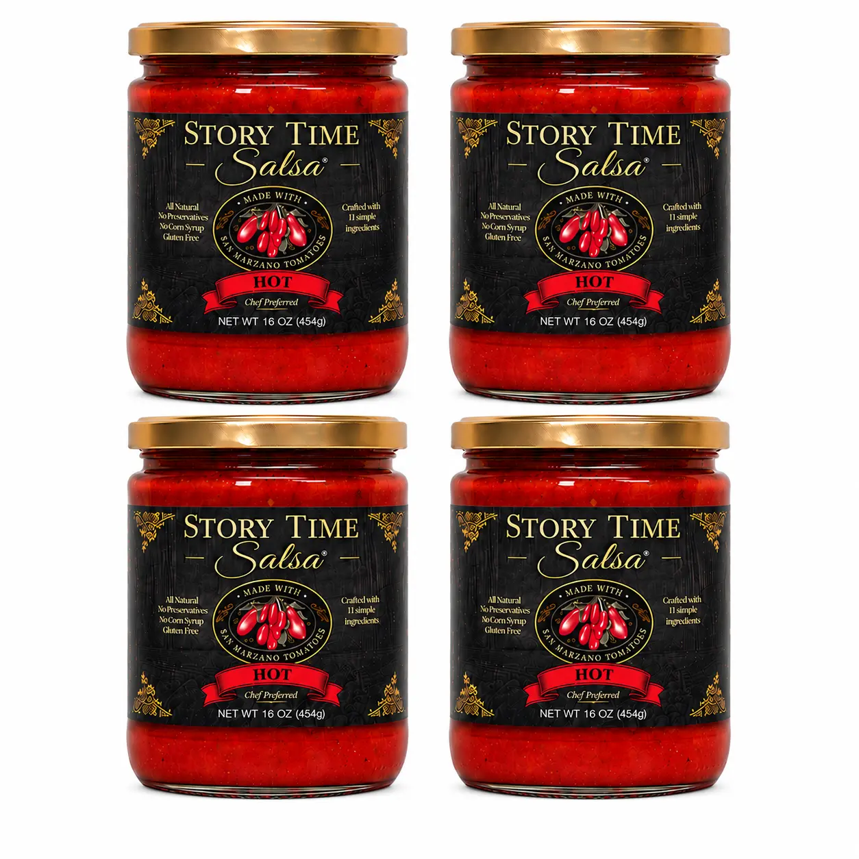 Hot Story Time Salsa 4 Pack