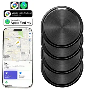 Air Tag 2/4-Pcs, Dual System Smart Tag Mini Wireless Tracker, Smart Tracking Tag, Anti Loss Locator For IOS Find My&For Android Find Hub Devices, Key Finder And Item Locator Smart Tag With Key Ring/Lanyard, Tracker Tag For Keys/Luggage/Wallet