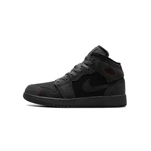 Air Jordan 1 Mid GS "BLACK SUEDE" FQ7742 001