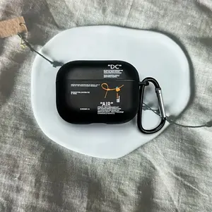 Matte Print Earphone Case Set (earphone Shell + Hook), Compatible with AirPods Pro2/pro3/1/2/3/4, Transparent Soft Cases, Headphone Accessories, Earphone Protective Cover